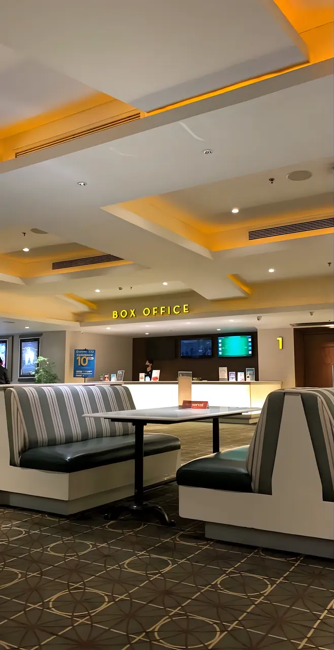 Modern cinema lounge and brand atmosphere