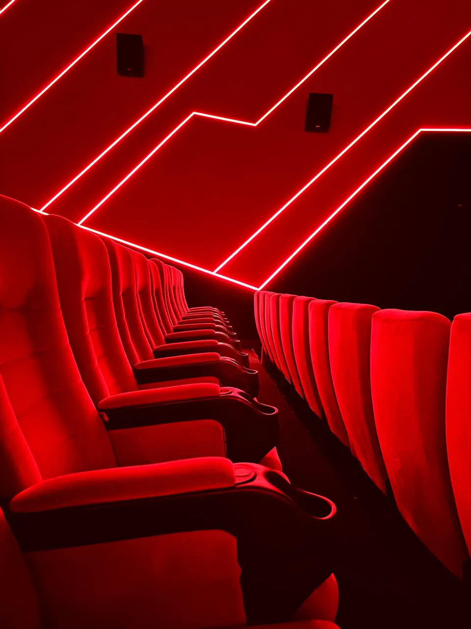Modern cinema seating and lighting
