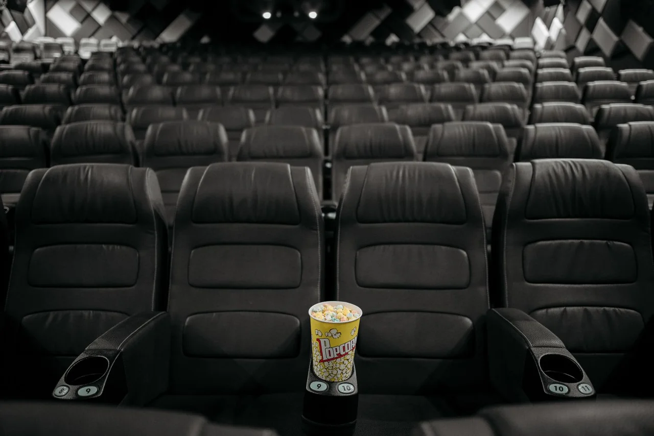 Private screening room setup