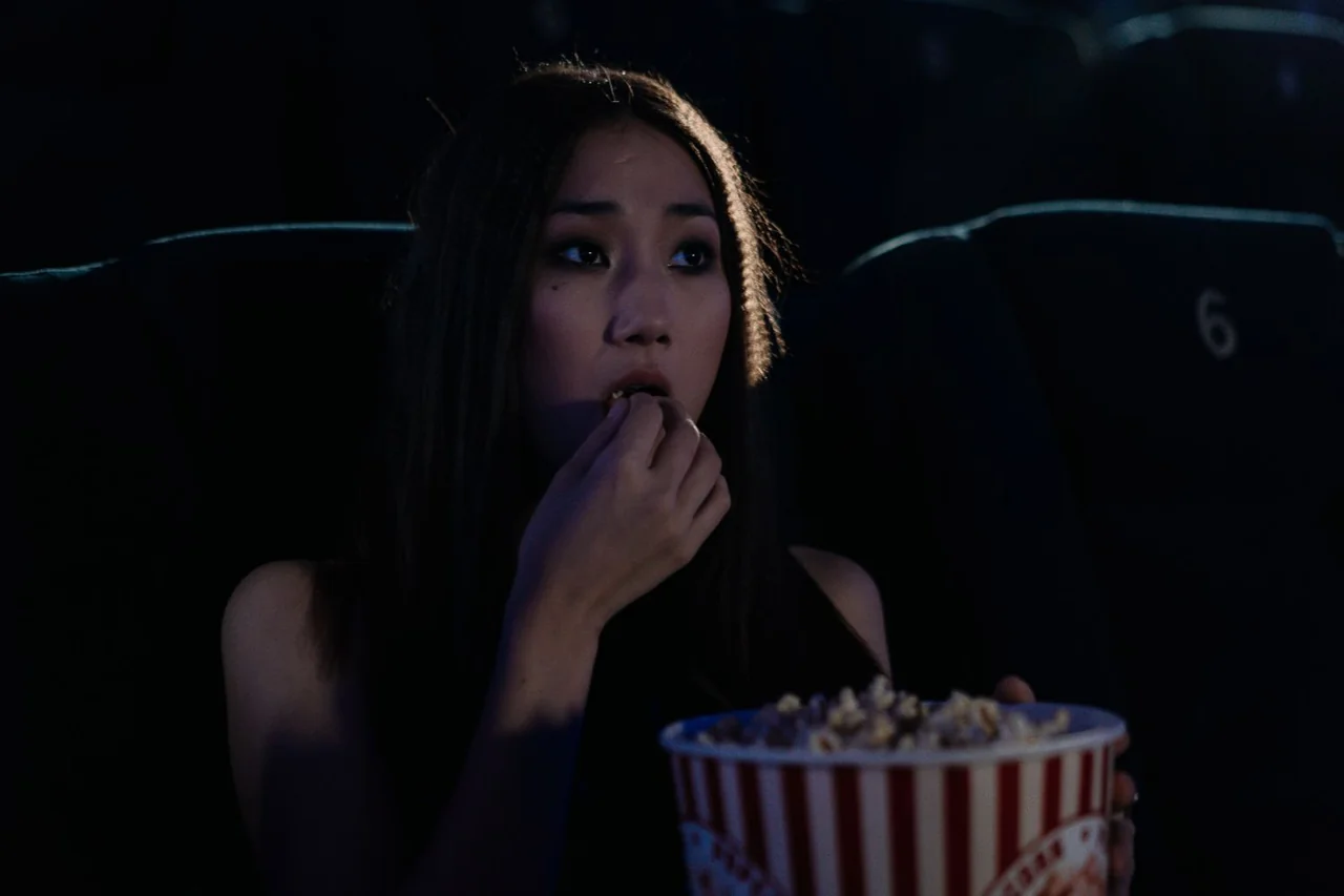 Guest enjoying film